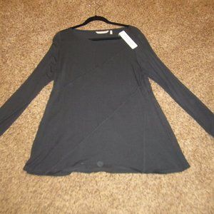 Soft Surroundings black soft knit  tunic L NEW